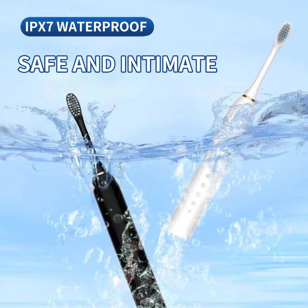 SonicClean™ IPX7 Waterproof Electric Toothbrush