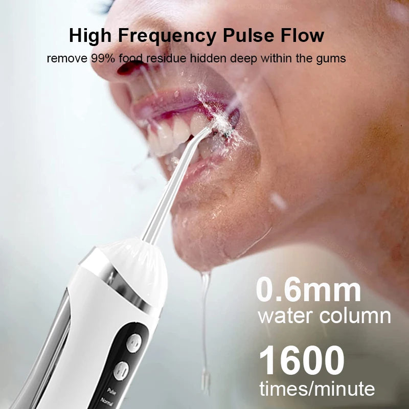 ProFlush™ Portable Dental Flosser – 3 Cleaning Modes